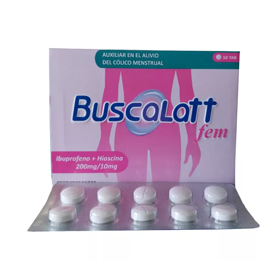 Hyoscine 10mg and Ibuprofen 200mg Tablets