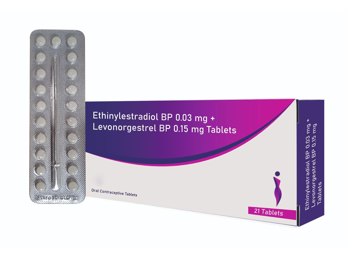 Ethinylestradiol BP 0.03 mg Levonorgestrel Bp 0.15 mg Tablets