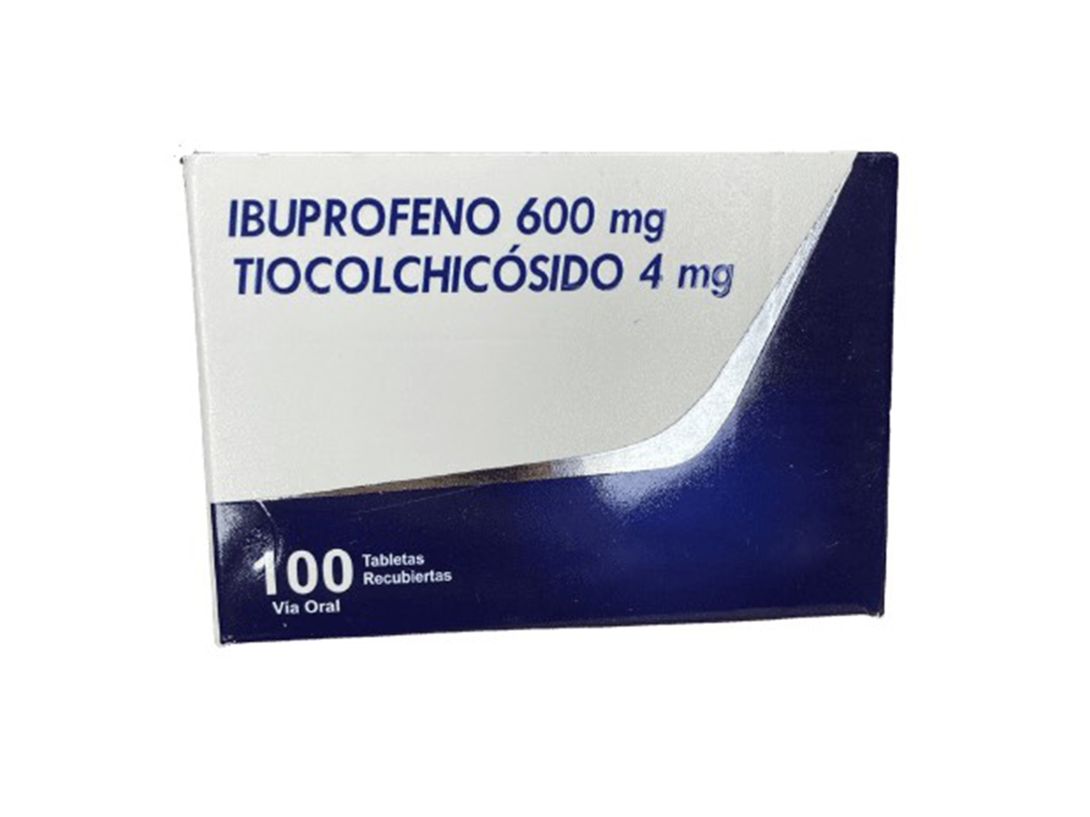 IBUPROFENO 600 MG TIOCOLCHICOSIDO 4MG