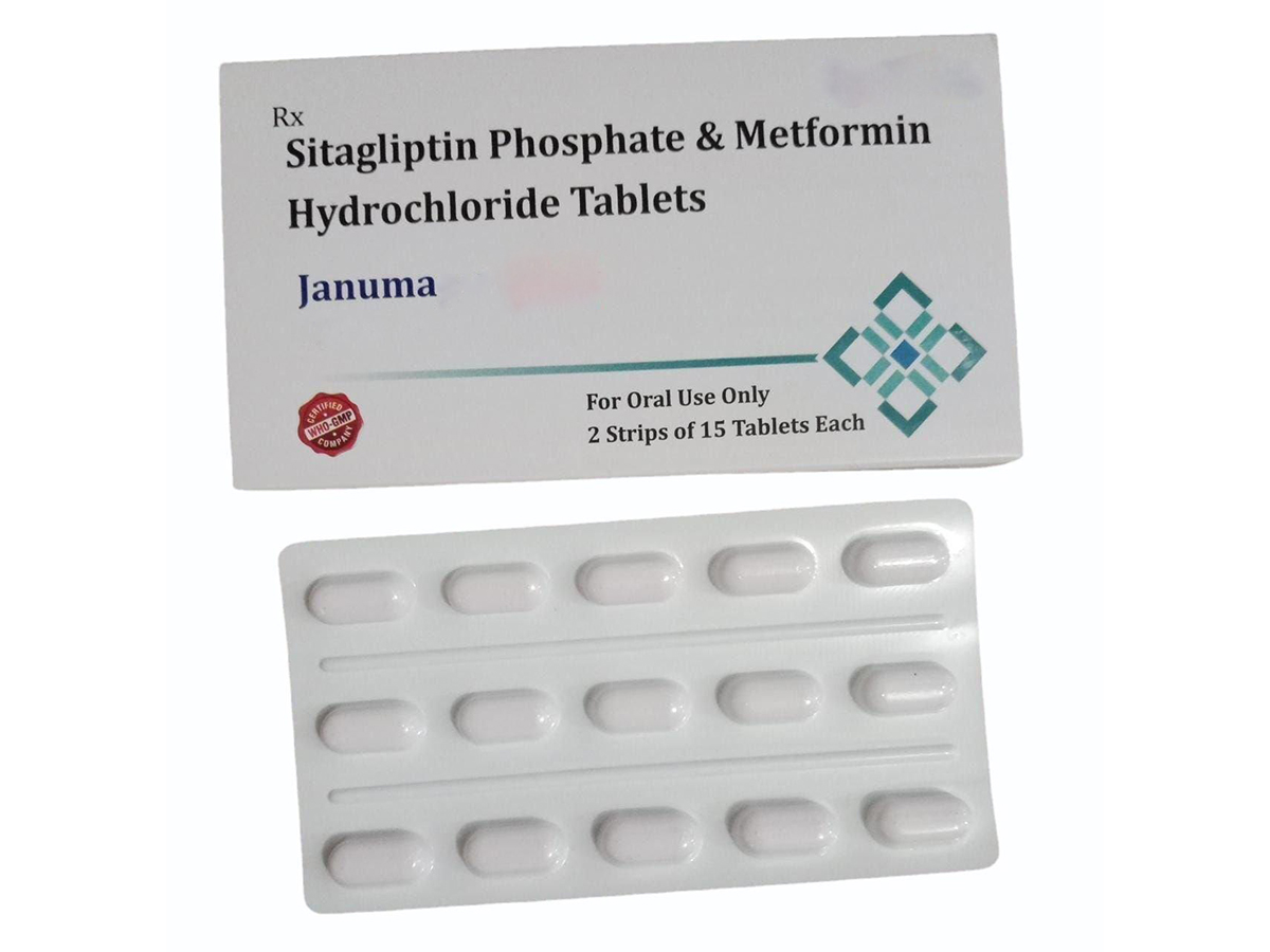 METFORMIN AND SITAGLIPTIN PHOSPHATE TABLETS 1000MG + 50MG